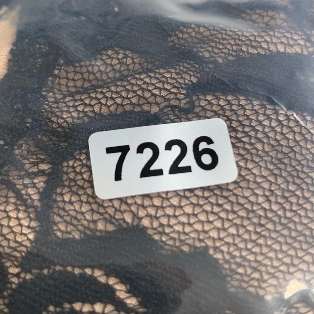 Glamour Lace Dress Women's Size 10 Black Tan Lined Fit & Flare Sleeveless - Picture 10 of 10